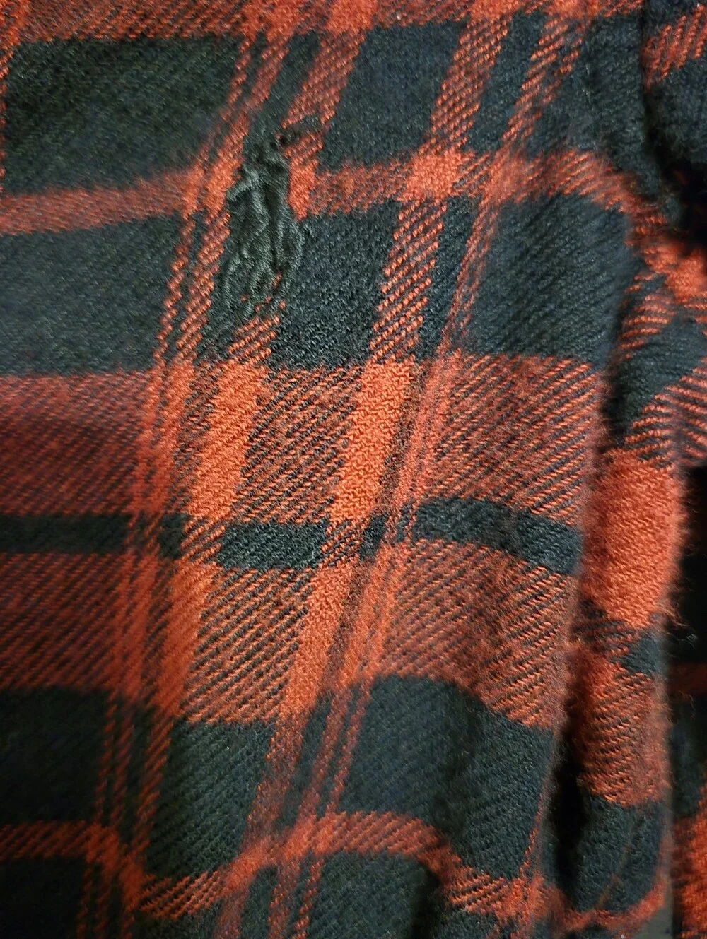 Ralph Lauren Red and Black Plaid Tiered Button-Up Dress with Tie